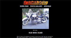Desktop Screenshot of cyclepro.delmarvabikers.com